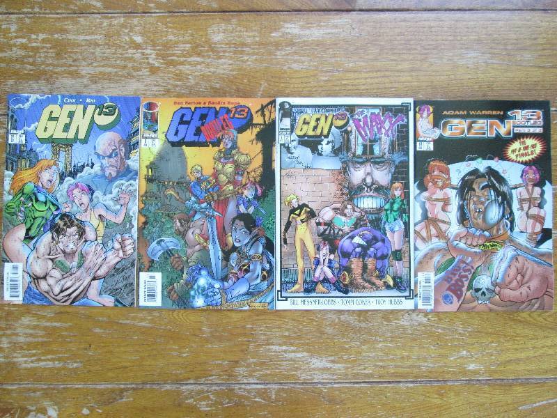 lot of 4 GEN 13 comic books ...