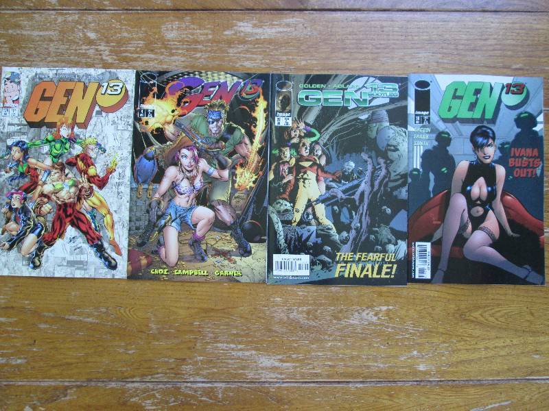 lot of 4 GEN 13 comic books ...