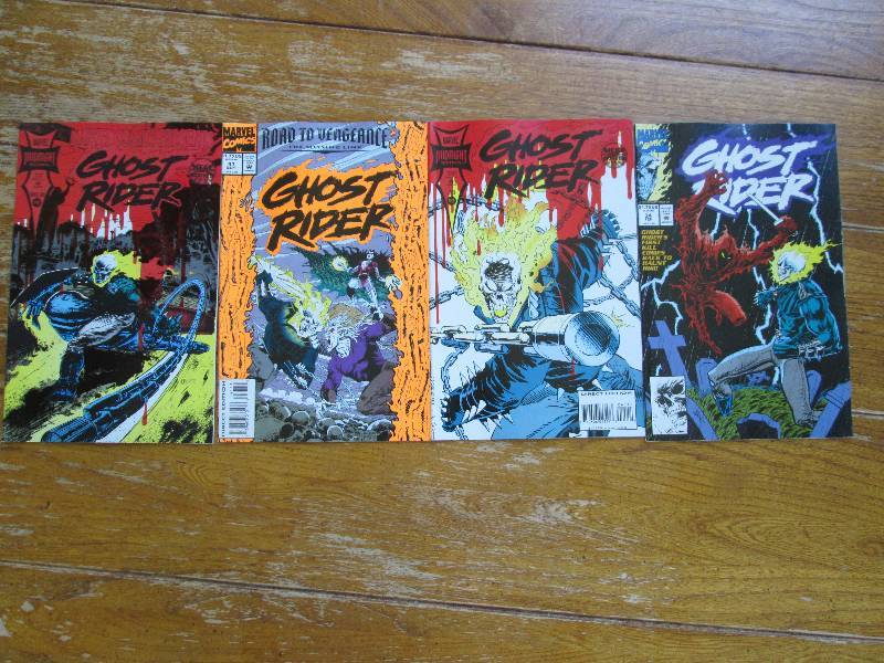 lot of 4 ghost riders comic books ...