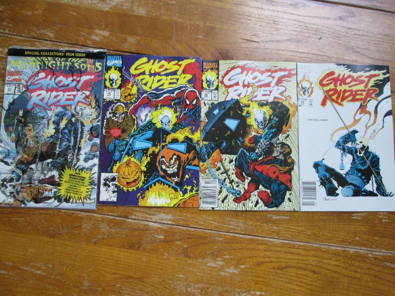 lot of 4 ghost riders comic books ...