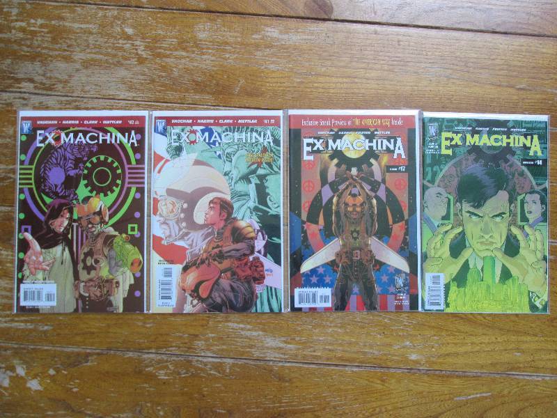 lot of 4 exomachina comic books ...
