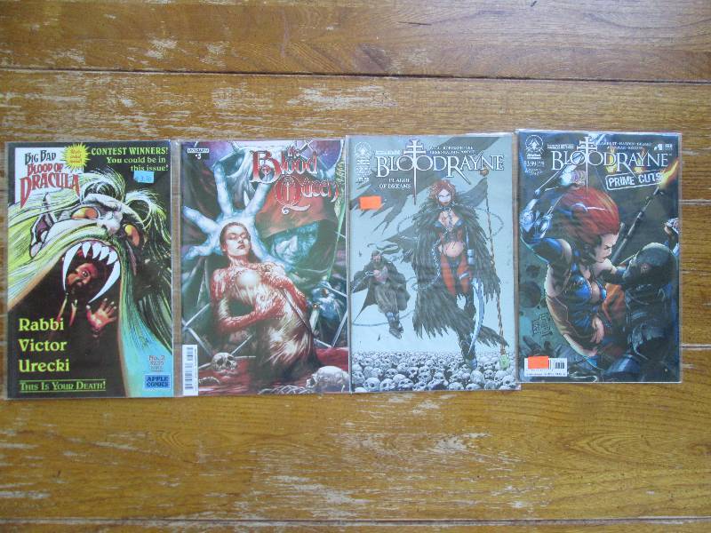 lot of 4 comic books- blood rayne, ...