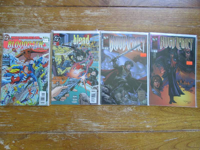lot of 4 comic books- blood bath, b...