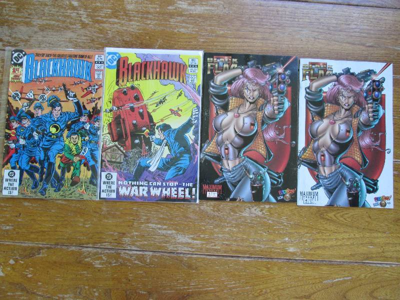 lot of 4 black flag and black hawk ...