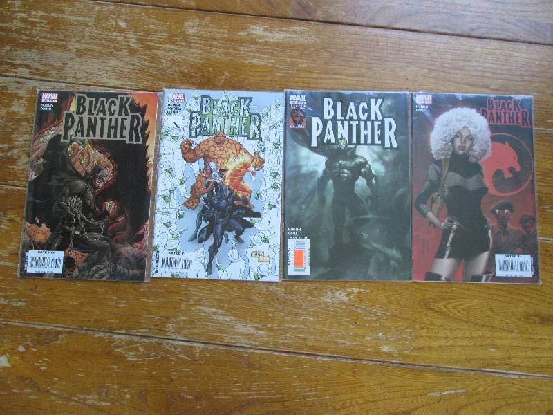 lot of 4 black panther comic books ...