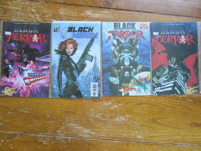 lot of 4 balck terror and black wid...