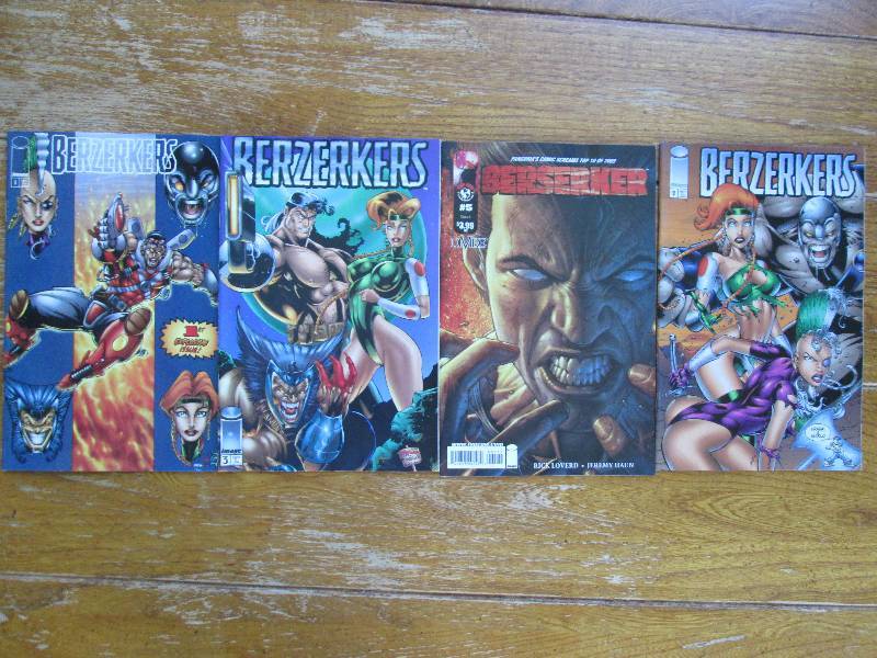 lot of 4 berzerkers comic books ...