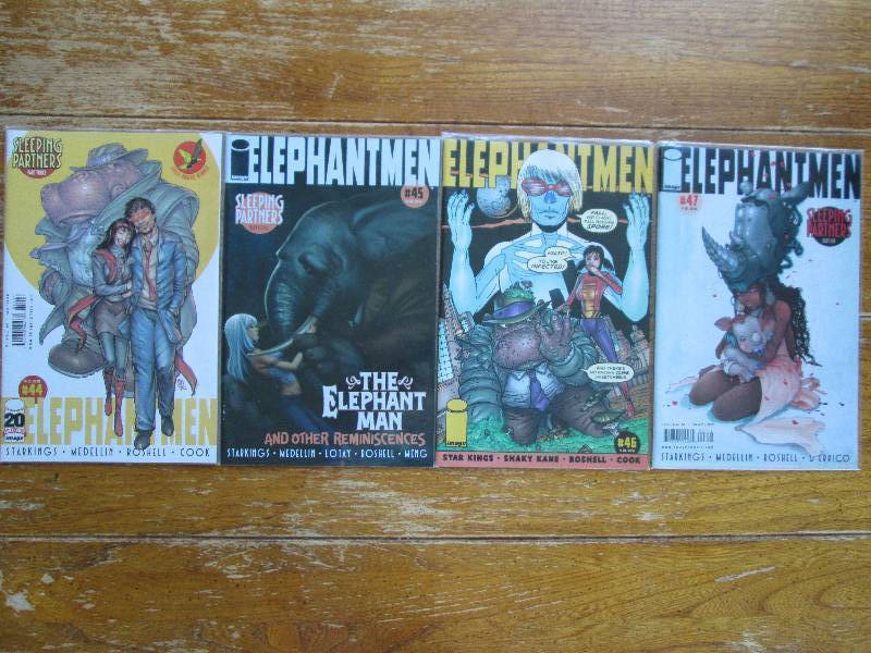 lot of 4 elephantmen comic books ...