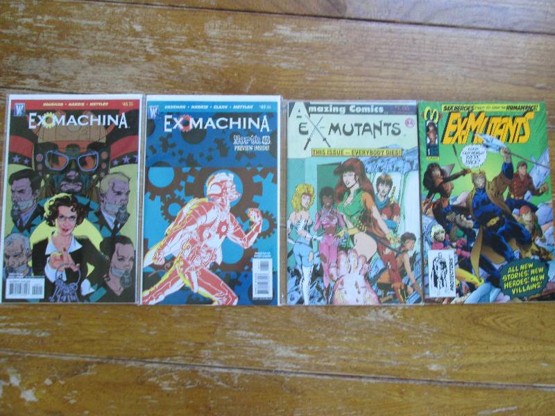 lot of 4 exomachina comic books, th...