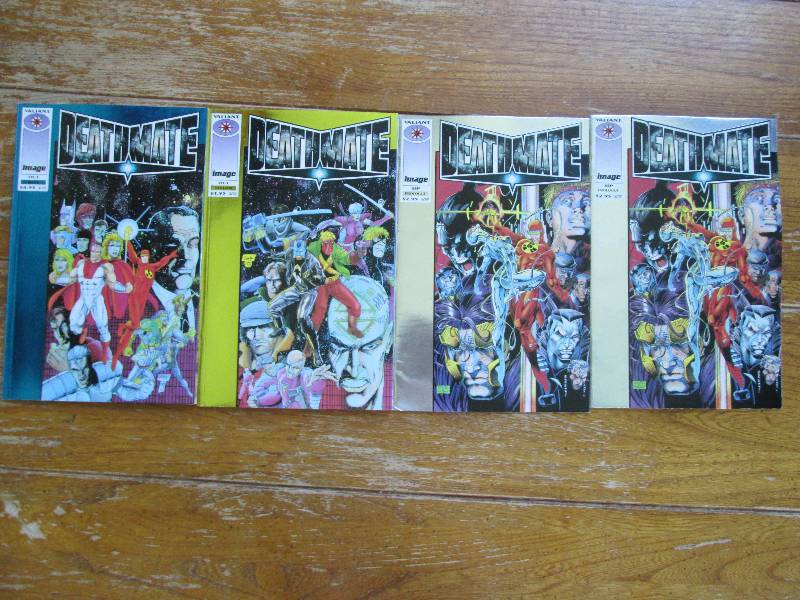 lot of 4 deathmate comic books ...
