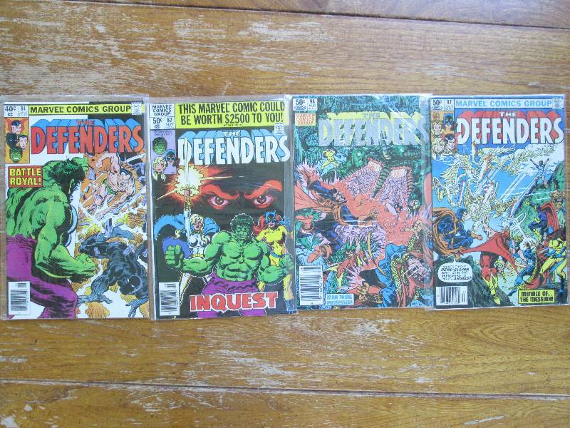 lot of 4 defenders comic books ...