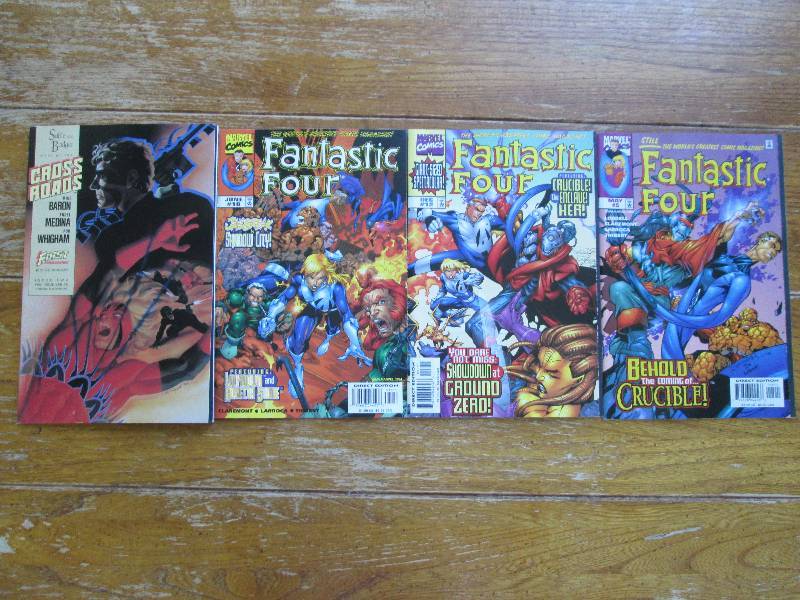 lot of 4 fantastic four and cross r...