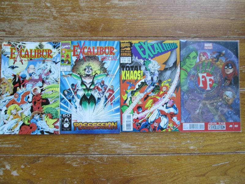 lot of Excalibur and FF comic books...