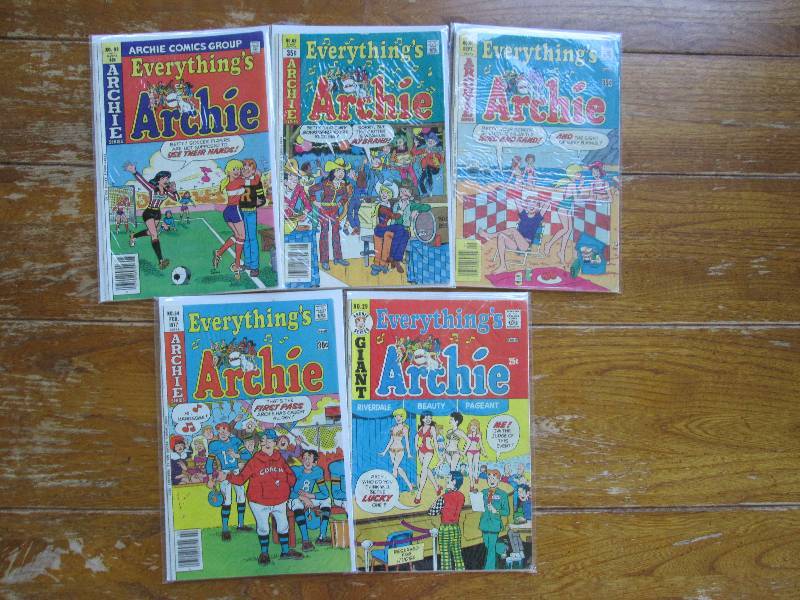 lot of 5 everythings Archie comic b...