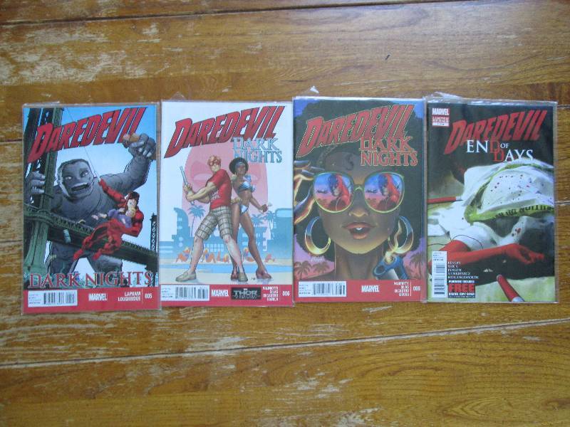 lot of 4 daredevil comic books ...