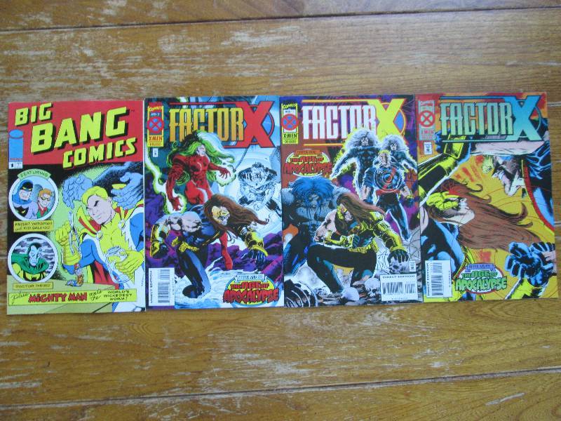 lot of 4 factor X and big bang comi...