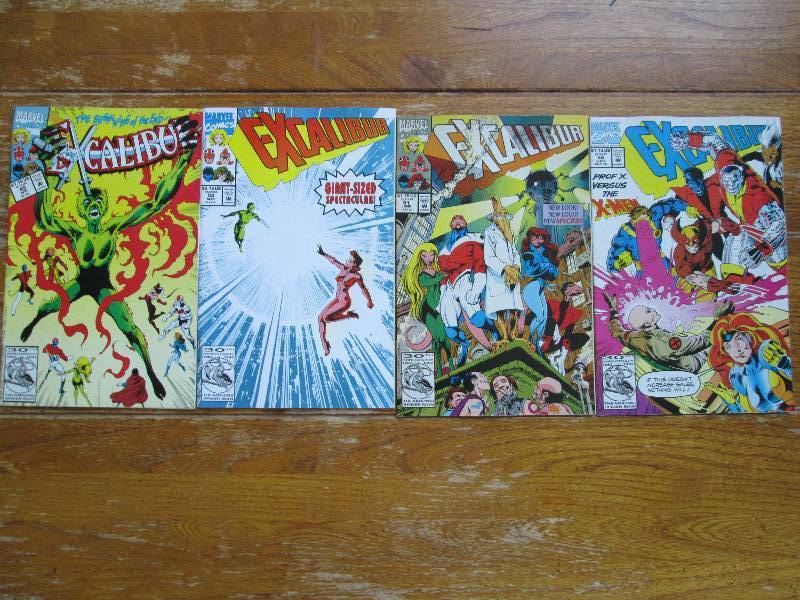 lot of 4 Excalibur comic books ...