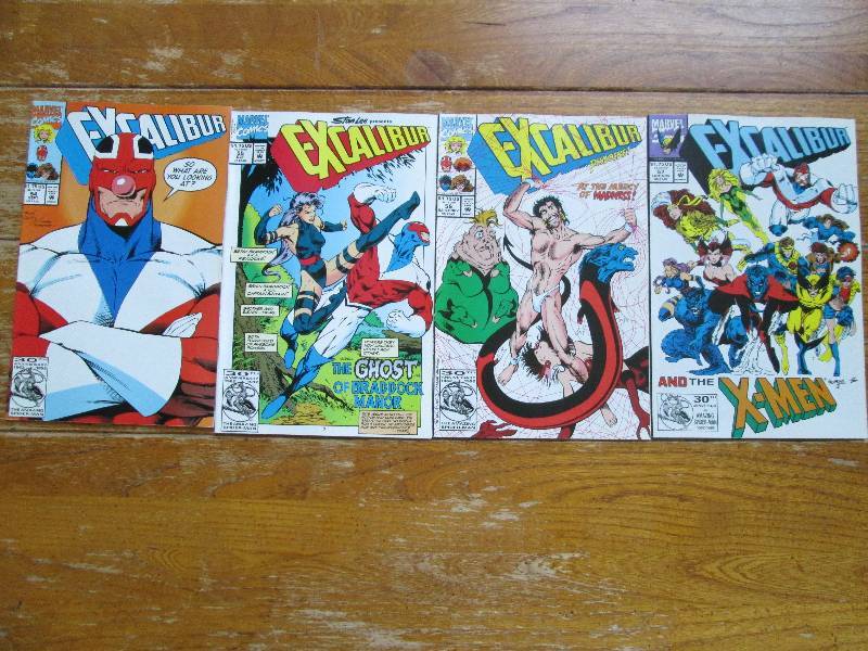 lot of 4 Excalibur comic books ...