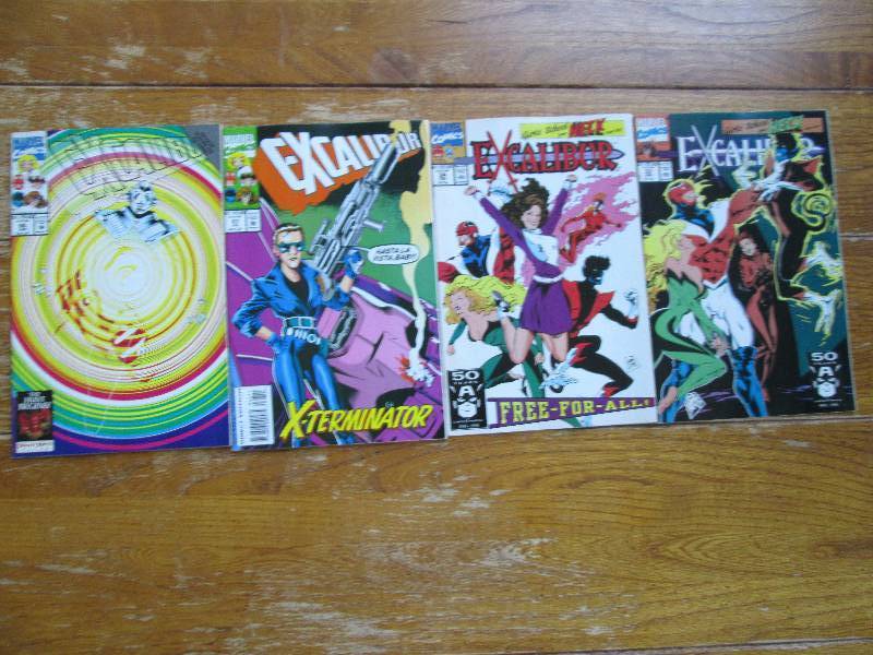 lot of 4 Excalibur comic books ...
