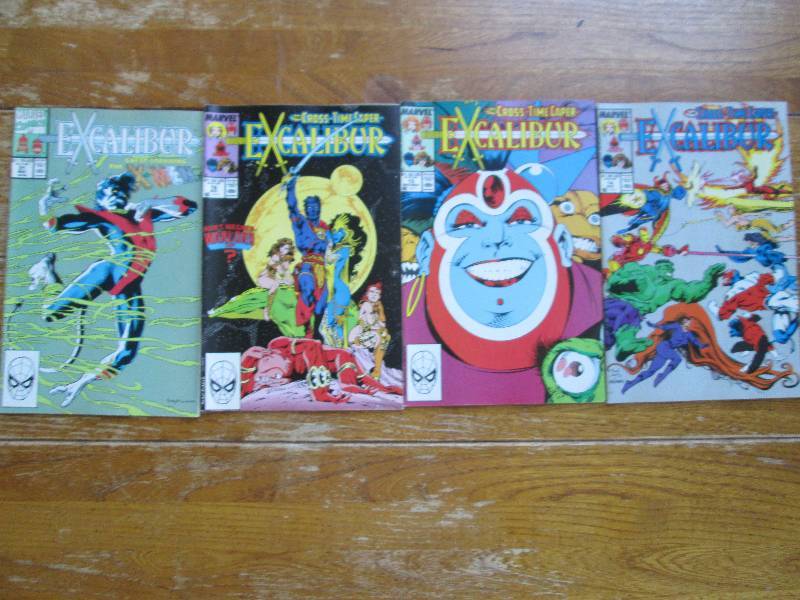 lot of 4 Excalibur comic books ...