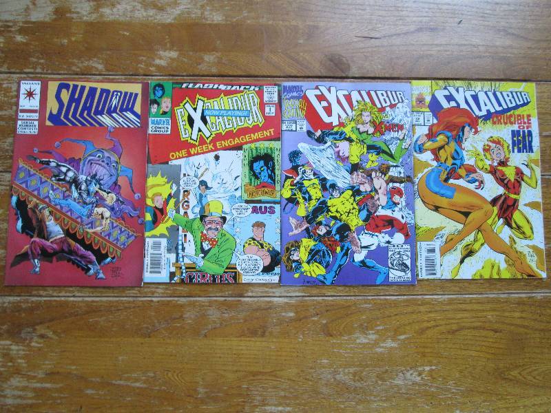 lot of 4 Excalibur and shadow comic...