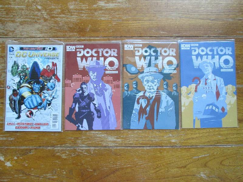 lot of 4 Doctor Who and DC universe...