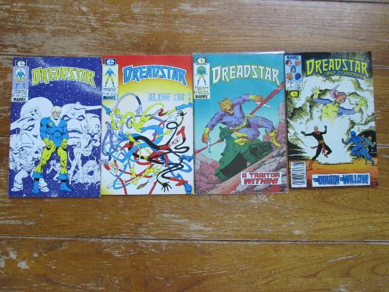 lot of 4 Dreadstar comic books ...