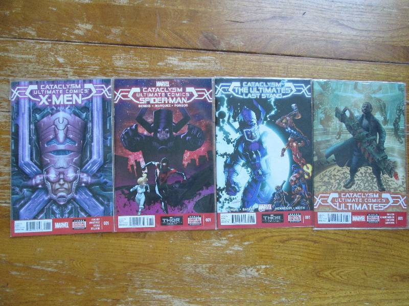 lot of 4 Cataclysm ultimate comics...