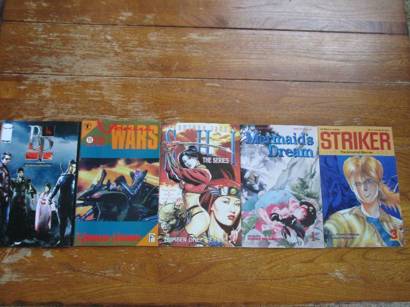 mixed lot of 5 comic books- BP bena...