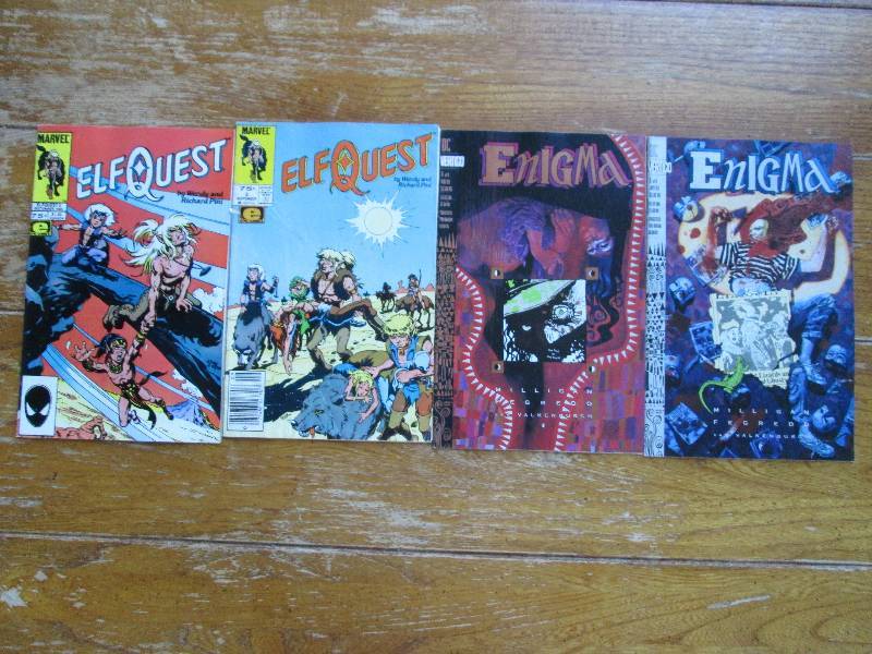 lot of 4 Elf Quest and Enigma comic...