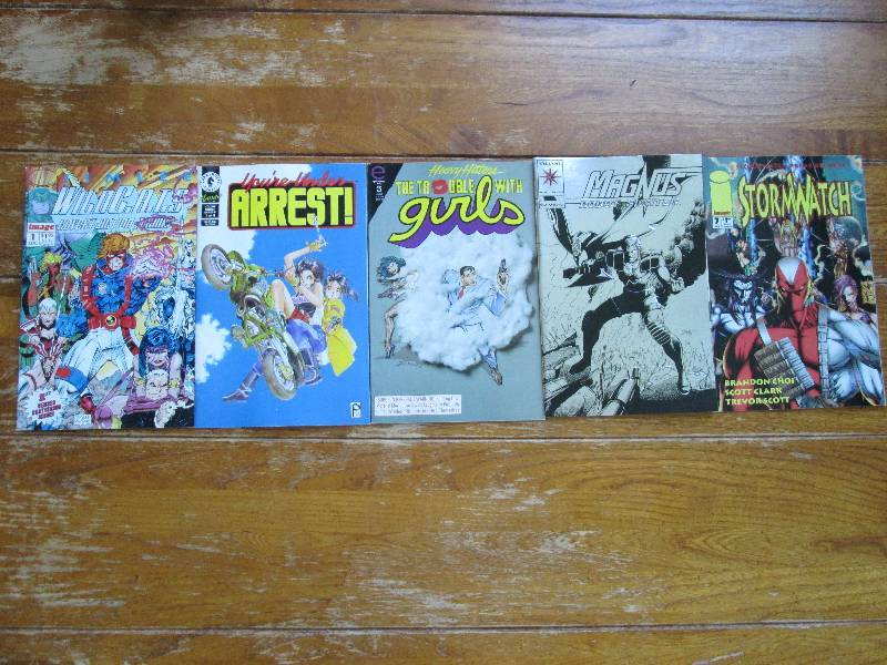 mixed lot o 5 comic books- magnus r...