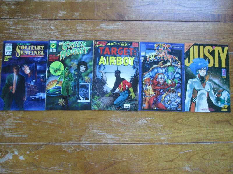 mixed lot of 5 comic books- fire fr...