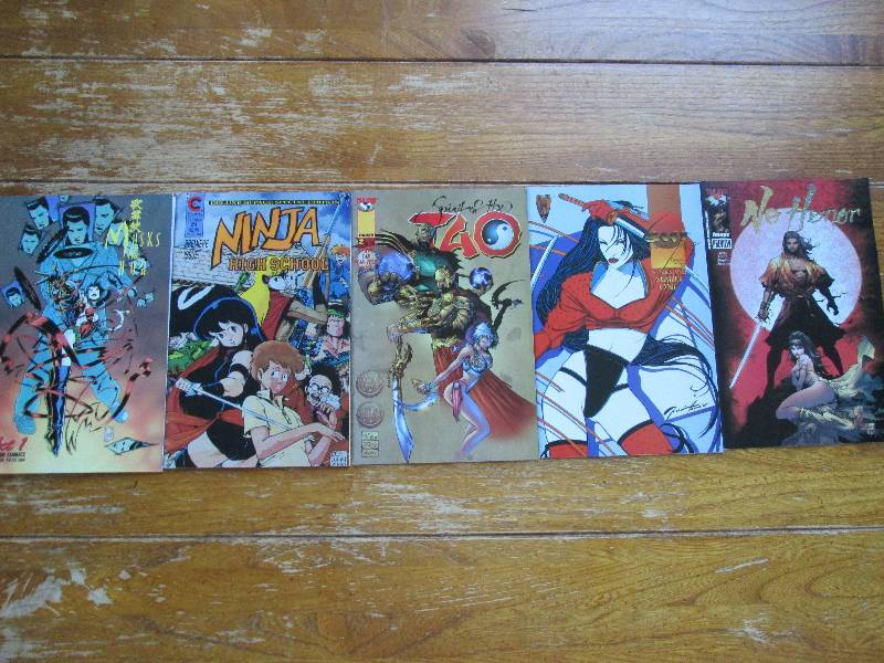 mixed lot of 5 comic books - spirit...