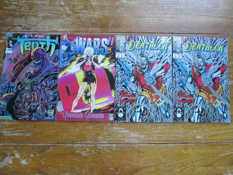 mixed lot of 4 comic books- deathlo...