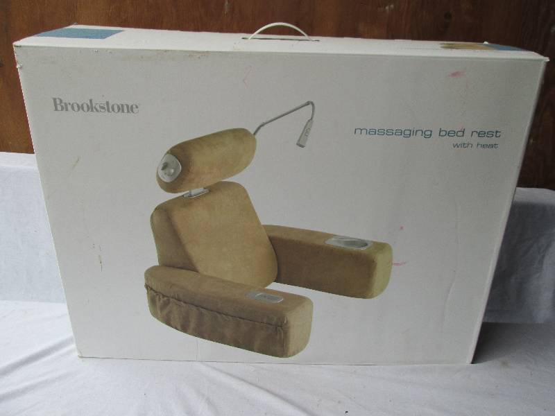 Brookstone massaging bed rest, in t...