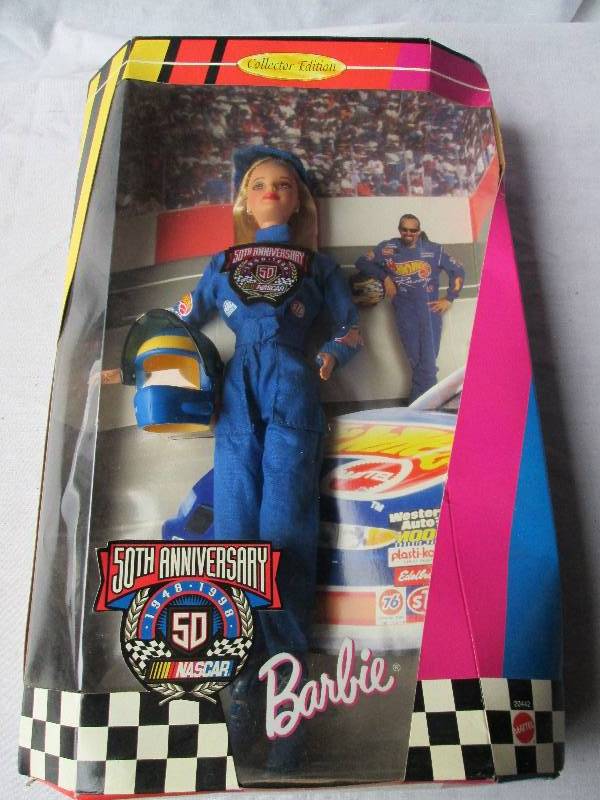 NASCAR Figure, collector Barbie fig...