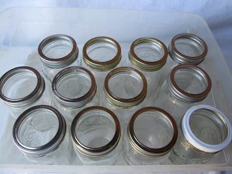 Lot of canning jars just in time fo...