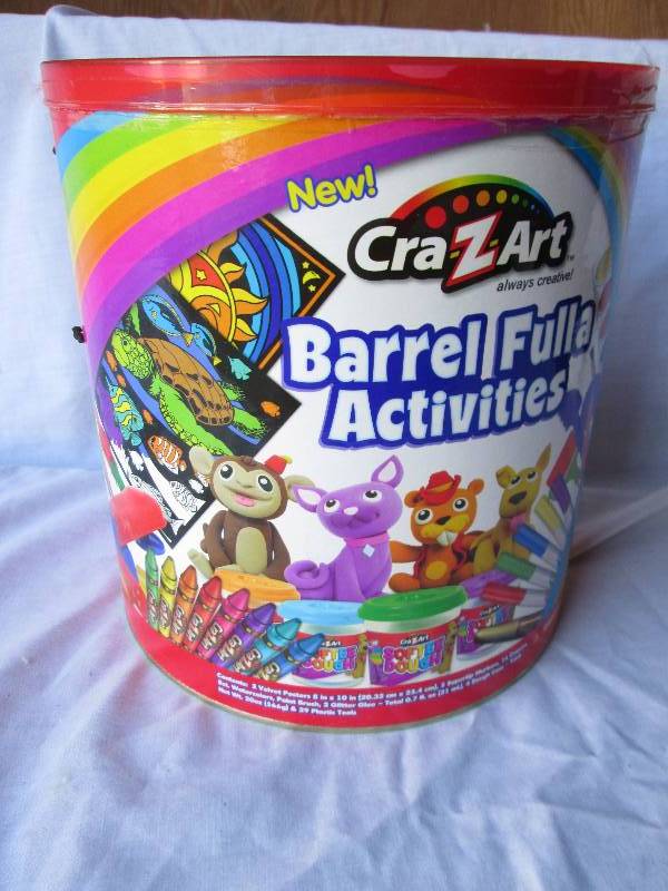 CraZArt barrel full of activities...