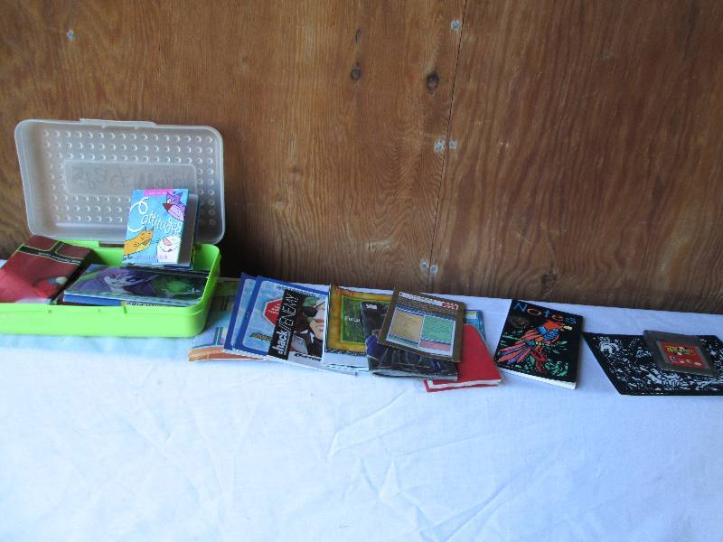 Lot of notebooks and reading...