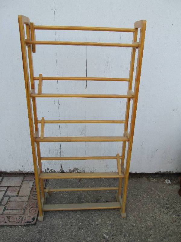 Wood shoe rack, 22.5 x 47 inches...