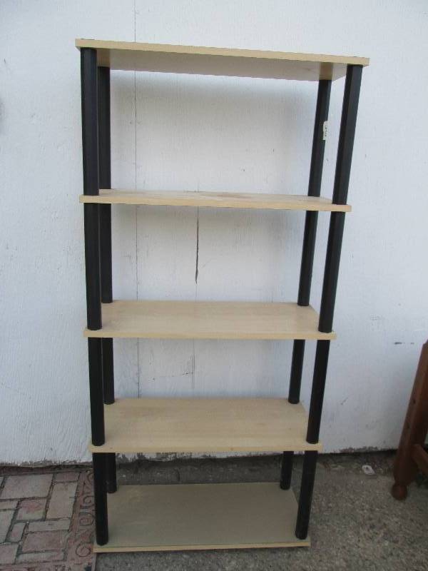 Shelf of wood laminate and plastic ...