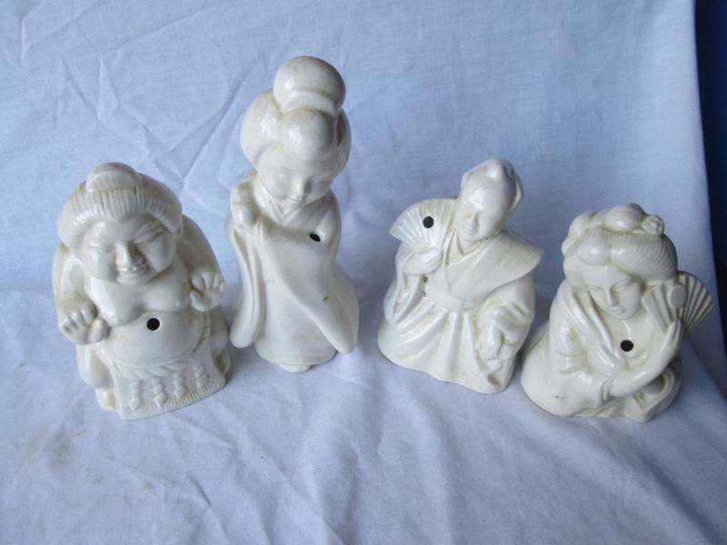 Ceramic figures, incense holders...
