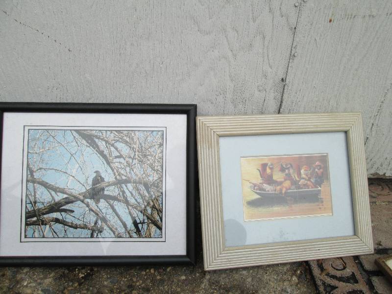 2 framed prints...