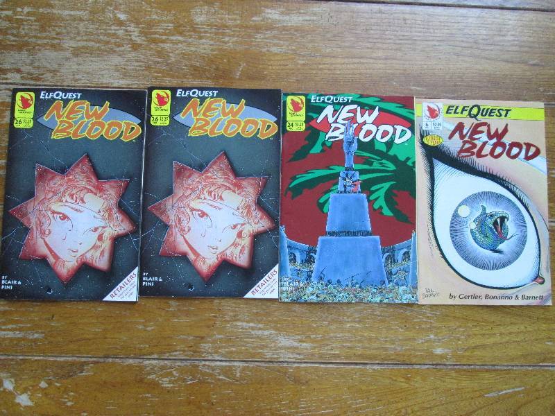 lot of 4 Elf Quest New Blood comic ...