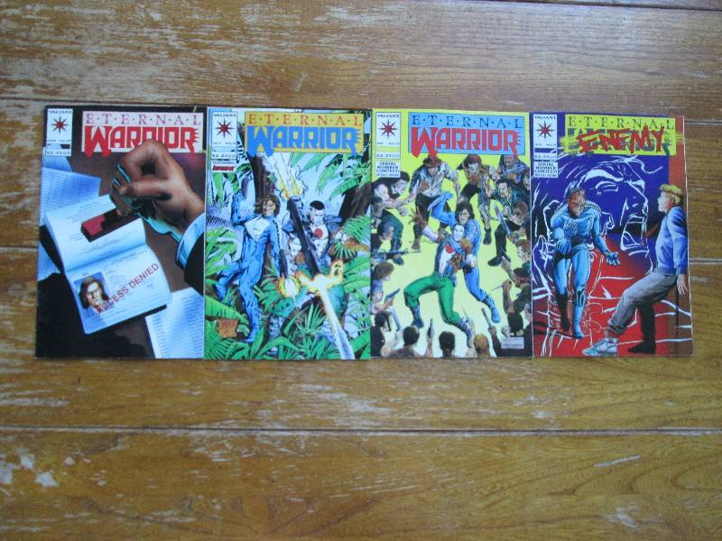 lot of 4 Eternal Warrior comic book...