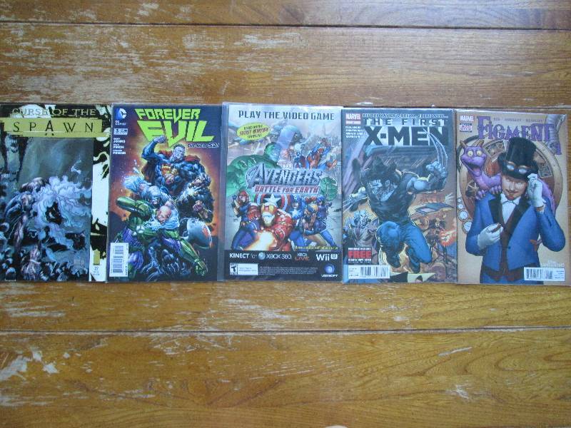 mixed lot of 5 comic books- forever...