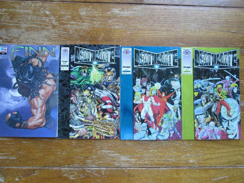 lot of 4 comic books- death mate an...