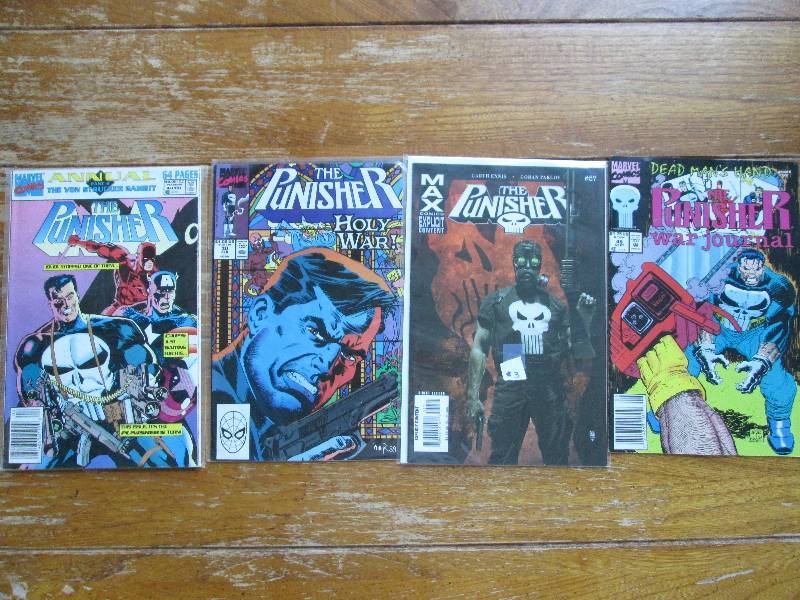 lot of 4 The punisher comic books ...