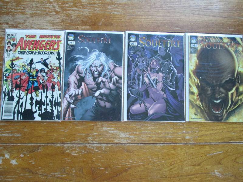 lot of 4 comic books- soulfire and ...
