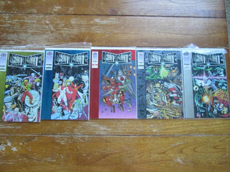 lot of 5 Death mate comic books ...